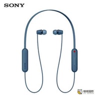 SONY/索尼WI-C100藍牙運動耳機長續航頸掛式無線耳機IPX4防水防汗