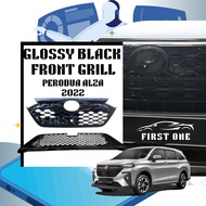 Perodua Alza 2022 New Glossy Black Grill Bumper Front Grill Plug And Play GR/RS Logo