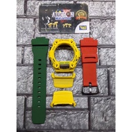 BNB MAT MOTO G7900 GW7900 GR7900 CUSTOM RASTA + BUCKLE JAPAN FOR ORIGINAL GSHOCK