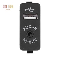 Car USB AUX In Plug Auxiliary Input Socket Adapter for BMW E81 E87 E90 F10 F12 E70 X4 X5 X6