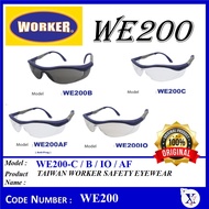 WE200- TAIWAN WORKER PREMIUM SAFETY EYEWEAR SAFETY GOGGLES WE200AF WE200B WE200C WE200IO