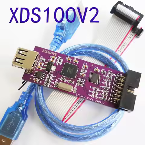 XDS100V2 TI DSP simulator downloader, replacement xds100v1 burner, comparable to XDS100V3 debugger, 