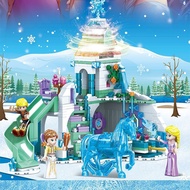 Compatible Lego Building Blocks Romance Frozen Princess Girl Castle Series Tree House Particles Educ
