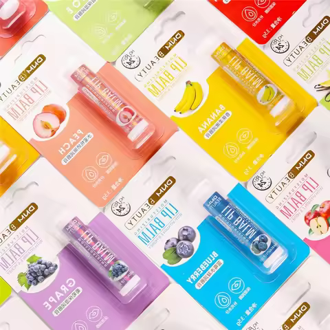 Fresh Fruit Lip Balm Lip Oil Moisturizing Clear Transparent Lipstick Long Lasting Hydrating Lipgloss