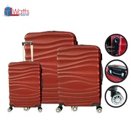 Watts 3-in-1 LS188 Hardcase ABS Spinner Wheels Luggage Set 20 24 28 inch Bag Bagasi Travel