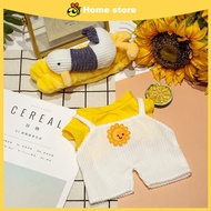 🎁Ready Stock🎁 Lalafanfan Duck Yellow Duck Clothes Accessories Plush Toys Hat Set Little Yellow Doll 