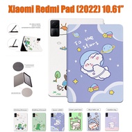 For Xiaomi Redmi Pad (2022) 10.61" VHU4254IN 5G High Quality Tablet Protective Case Fashion Cute Pattern Cartoon Anime Flip Leather Casing Stand Cover