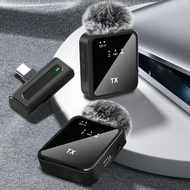 Wireless Lavalier Mic for iPhone & Type-C 2.4G Low Latency Mini Mic