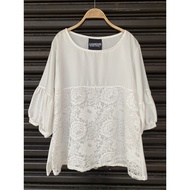 Blouse Women Muslimah Tunic Blouse Plussize (44"-46")