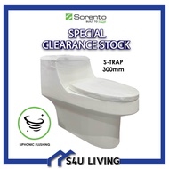 SORENTO SIPHONIC wc Siphonic FLUSHING MODEL 2203 STOCK Clearence water closet toilet bowl jamban