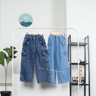 CARGO JEANS CULOTTS // GIRLS' JEANS CULOTTS (3-8 YEARS) // GIRLS' CULOTTS // TEENAGE GIRLS' JEANS CU