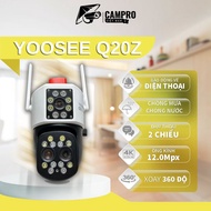 Yoosee Q20Z Camera 2 Eyes Two-Way Voice 12x Zoom Color Night Vision 12.0Mpx Waterproof Resolution