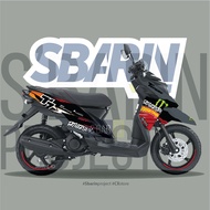 Yamaha X Ride 110 Decal - Fatherson I Sbarin Project