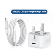 PD20W charger UK plug USB-C power adapter 5A fast charging USB-C Type-C to 11 12 13 14 for IP cable