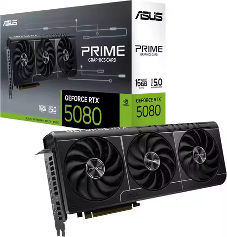 ASUS NVIDIA GeForce RTX 5080 Graphic Card - 16 GB GDDR7-7680 x 4320-2.62 GHz Boost Clock - 256 bit B