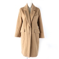 成色極佳 △MAX&CO max Quarzo 50% 羊駝毛金色切斯特大衣，米色，38碼，正品，女款，推薦◎