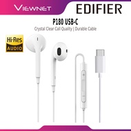 EDIFIER P180 PLUS / P180 USB-C / P185 / P205 WIRED 3.5MM SEMI-IN-EAR EARPHONE WITH IN-LINE CONTROL |