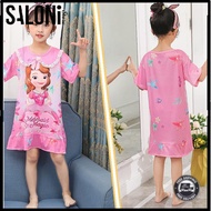 SLN-NEW Kidswear 1-12 years old Dress Cute Princess Sofia Children Budak Girl Clothing Casual Wear P