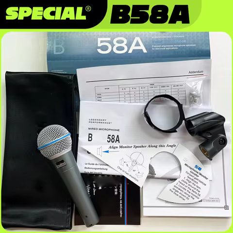 Dynamic Microphone Supercardioid Karaoke Stage Singing Professional Wired Portable Microphone For Ka