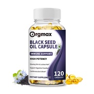 Orgmax Black Seed Oil Capsules with Omega 6 9 Helps Digestive Health Immune Support Brain Function f