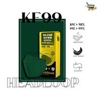 BuyGo Medishield 10pcs Medi KF94 Mask Face Mask Premium 4 Ply Disposable Mask Medi Headloop Earloop Mask KF94 Mask Face Mask 10pcs 4 Layer No Box Made in Korea KF94 Face Mask KF94 (MDA Approved)