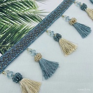 Aksesori Renda Langsir Hiasan Labuh Rumbai Kelambu Hiasan Kepala Langsir Gaya Eropah Manik Kristal G