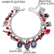 Bandai | Vampire Diaries Charm Bracelet - Damon & Stefan Characters Mystic Falls Theme Cartoon Acces