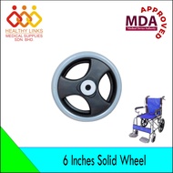 Hospital Wheelchair Solid and Rear Wheel - 6 Inches and 8 Inches (Solid) 14 Inches and 18 Inches (R