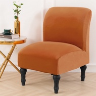 ◇✺❇Elastic Chair Cover Accent Short Chair Covers Washable Armless Seat Slipcover Furniture Protector