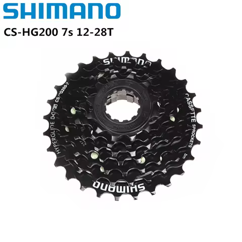 Shimano HG200 7 Speed K7 12-28T 12-32T HG41 11-28T MTB Cassette Freewheel CS-HG200 7s For MTB Mounta