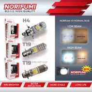 NORIFUMI LAMPU MENTOL LED BULB BLUE (WARRANTY 3 MONTHS) /KING DRAG T19 FOR LC135 V1-V3/EX5 H4 FOR Y1