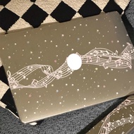 Musical Note Print Sparkling Case for Macbook Pro M3 14 16inch A2918 A2992 A2991 Air M3 13.6inch A31