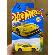 JFN44 Hot Wheels Ferrari F40 Competizione Yellow model car collectible toy