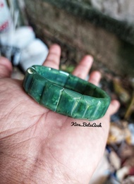 Gelang Batu Giok Nephrite Jade Original Asli Aceh Cembung Cutting