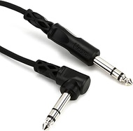 Hosa Balanced Interconnect 1/4 Inch TRS to Right-Angle 1/4 Inch TRS Cable, 15 Feet