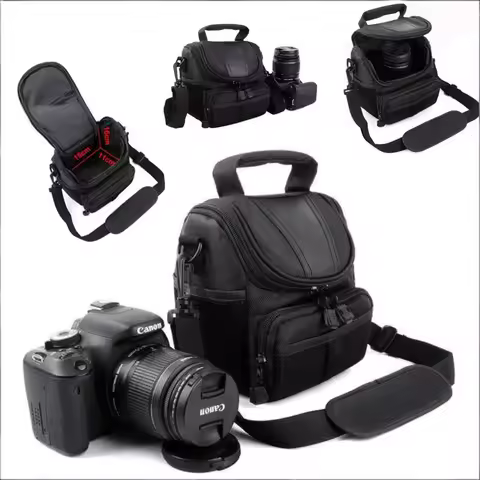 Universal Photography Bag for Canon Nikon Sony Crossbody Long Lens Camera Bag for R100 R50 250D 200D