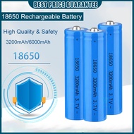 18650 Rechargeable Battery 3.7V Bateri Boleh Cas Semula 3200mah 6000mah 18650 li-lon Bateri 可充电池