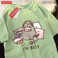 COD Sorry I'M Busy Cat Playing Games With Headphones Man T Shirt W6KG