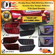 Perodua Bezza 2020-2022 Alza 2022 Ativa Rear Bumper Reflector Light Dynamic Rear Bumper Reflector Wi
