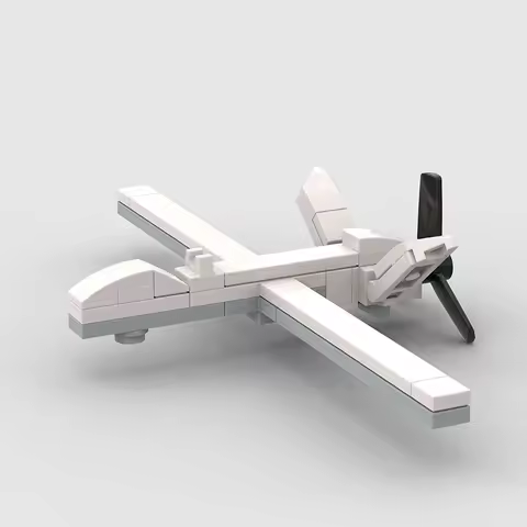 Moc MQ-9 Drone Harvester Fighter Aircraft Plane Military Attacker US Air Force Aircraft Model Buildi