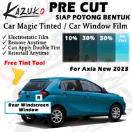 For Perodua Axia 2023 New Gen Magic Tinted Magic Tint Kereta Ikut Bentuk Cermin Removeable and Reusa