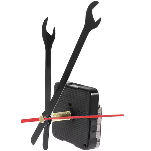 Silent Clock Mechanism Durable Plastic Wall Clock Movement Replacement Set Precision Parts Home Deco