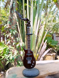 พิณไฟฟ้าไม้แต้ดำทั้งตัวสเกลสำหรับเด็ก 3 สาย 15 เฟรต 3 คอนแทค(R-TECH) ทรงกีต้าร์