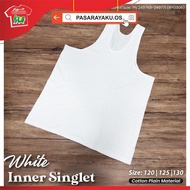 WHITE INNER SINGLET | SINGLET LELAKI | MAN SINGLET