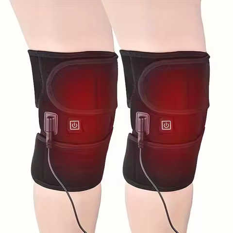 Electric Heated Knee Brace Adjustable Knee Pads for Cold Legs Warm Winter Thermal Knee Support Arthr