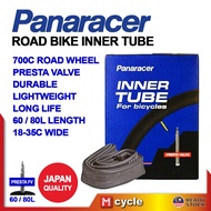 PANARACER Japan Road Bike Inner Tube 700c 25c 35c 60mm 80mm Presta FV Valve Roadbike Spare Tire Tubes