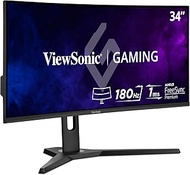 ViewSonic OMNI VX3418-2KPC 34 Inch Ultrawide Curved 1440p 1ms 144Hz Gaming Monitor with Adaptive Syn