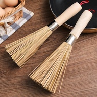 🉑Bamboo Wok Brush Washing Pot Bamboo Brush Brush Pot Boutique Washing Wok Brush Kitchen Cleaning Natural Long Handle Woo