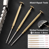 Watch Repair Tool Precision Mini Slotted Screwdriver 0.8mm 1.0mm 1.2mm 1.4mm 1.6mm 1.8mm Flat Screwd