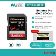 SanDisk Extreme PRO SD (32GB/64GB/128GB) 300MB/s Class 10 U3 4K Ultra HD SDXC UHS-II SD Card